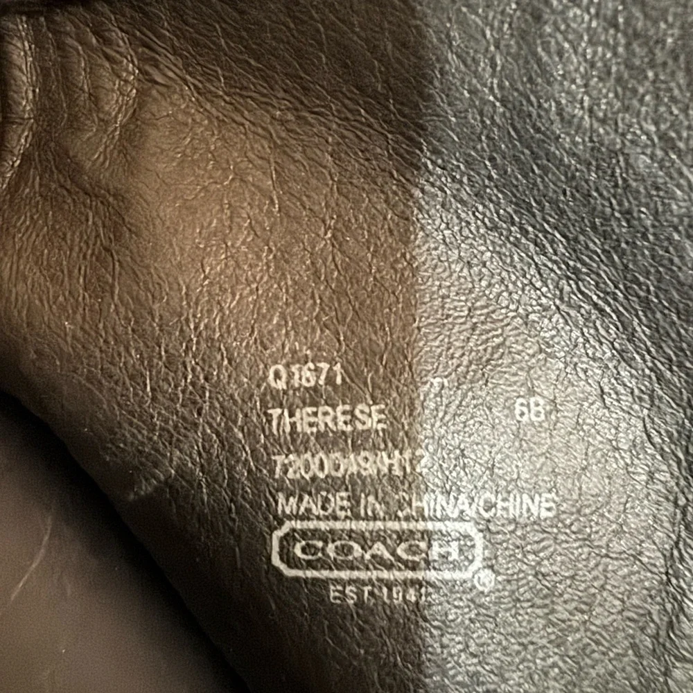 Coach Leather Therese Boots. - Picture 5 of 6